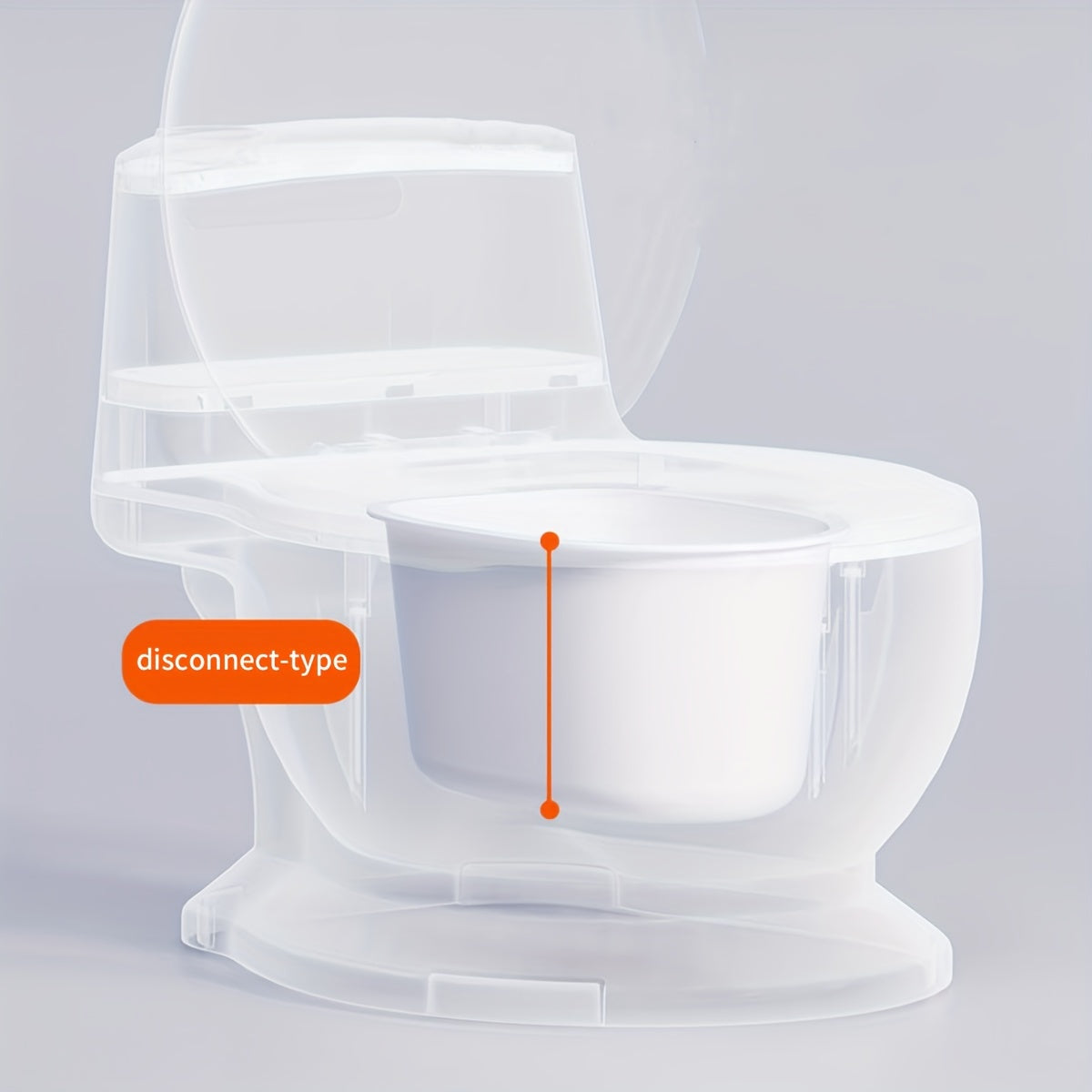 Kids’ Potty Training Toilet with Realistic Toilet-Seat Design, 18+ Months