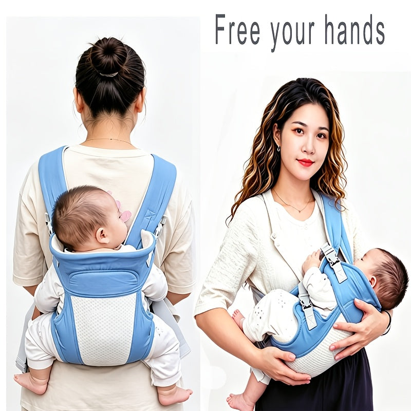 Baby Carrier 3-in-1 Adjustable Ergonomic Double Shoulder Sling for Newborns to Toddlers (3-36 Months) – Comfortable Hands-Free Infant Carrier for Easy Parenting