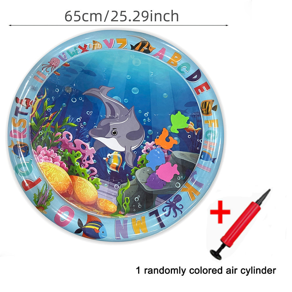 Baby Inflatable Water Play Pad Set | 2-Piece Sensory Activity Mat for Boys & Girls 0+