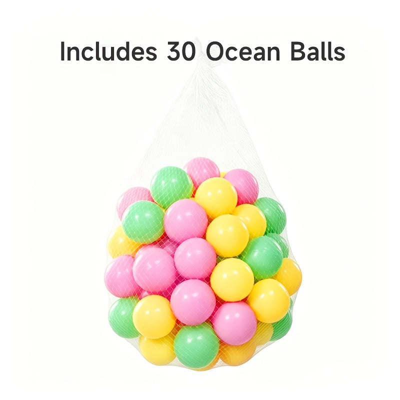 Baby Fitness Play Arch with Ocean Ball Pool | 30 Balls Included | Multifunctional Activity Gym
