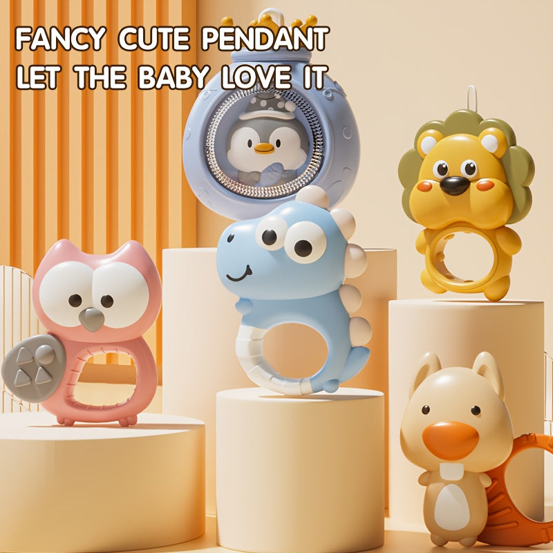 Large Interactive Penguin Baby Crib Mobile Toy with 360° Auto Rotation, Built-in Music & Soft Lighting, Timer Function, Stroller & Crib Hanging Spinning Rattle. Available in Blue, Pink, Gray. Multifunctional Brain Development Toy for Babies.