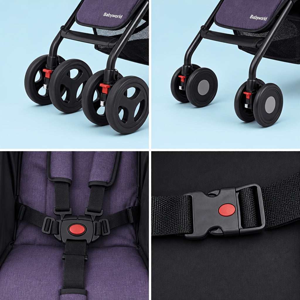 Multifunctional Baby Stroller with Sunshade | Sit or Lie Down | Travel Essential