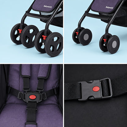 Multifunctional Baby Stroller with Sunshade | Sit or Lie Down | Travel Essential