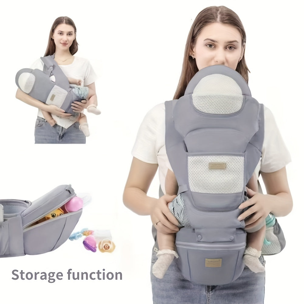 6-in-1 Ergonomic Baby Carrier with Hip Seat | Newborn to Toddler 0–48 Months | Breathable Mesh