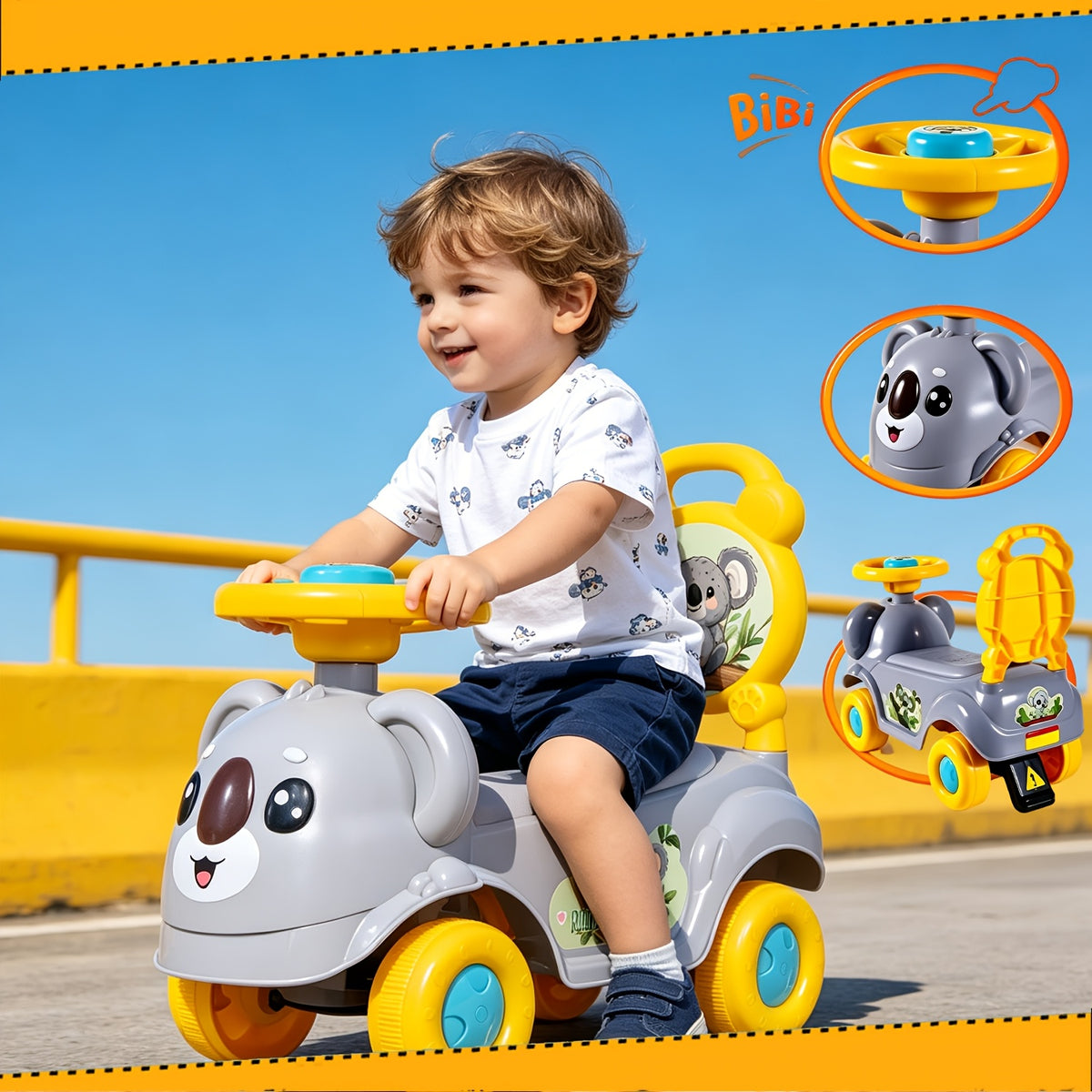 Ride-On Walker &amp; Balance Bike for Toddlers, Non-Electric