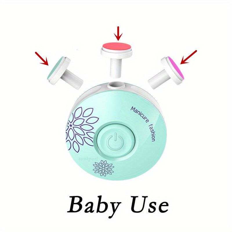 [Electric Baby Nail Trimmer] Electric Baby Nail Trimmer | Kid Polisher Tool, Care Kit, Manicure Set, Easy Trim Filer Clippers for Newborn