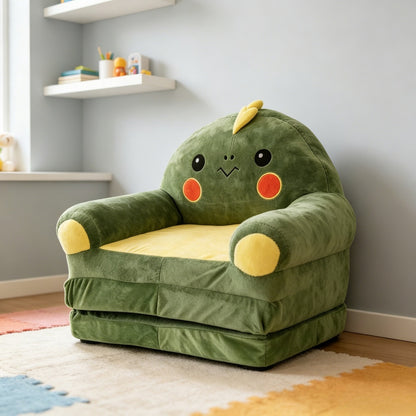 Dinosaur Folding Lounge Chair, Single-Person Sofa for Sitting &amp; Reclining