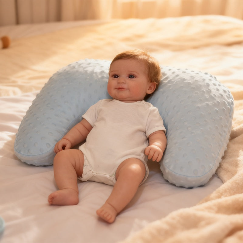 1pc U-Shaped Breastfeeding Support Pillow – Thickened Design with Washable Cover – for Nursing and Tummy Time Comfort – Available in Multiple Colors