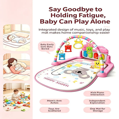 New 2-in-1 Pedal Piano Fitness Stand – Multifunctional Early Education Game Mat for Kids