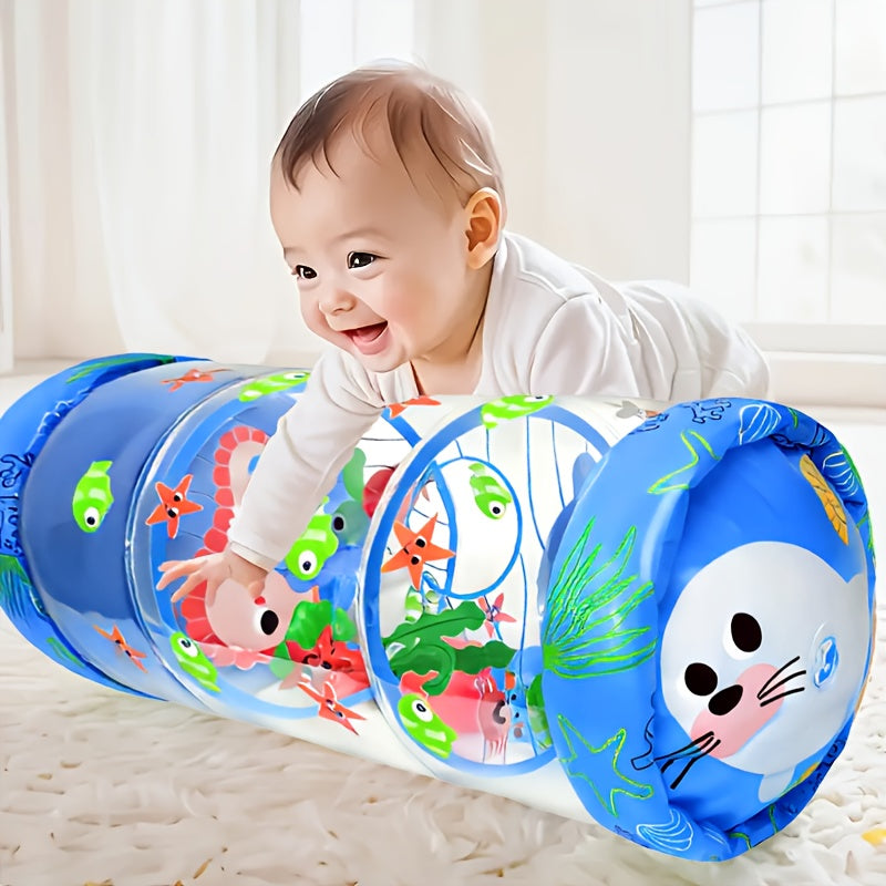 Inflatable Roller Drum | Baby &amp; Toddler Learning Toy | Ocean Animal Design | Hand-Eye Coordination