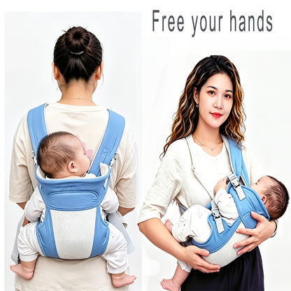 Baby Carrier 3-in-1 Adjustable Ergonomic Double Shoulder Sling for Newborns to Toddlers (3-36 Months) – Comfortable Hands-Free Infant Carrier for Easy Parenting
