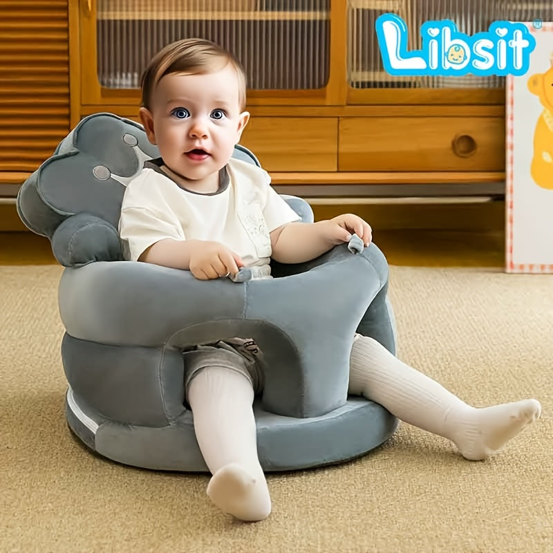 LIBSIT Baby Crown Floor Seat | Infant Sit-Up Support Sofa Chair for Learning to Sit