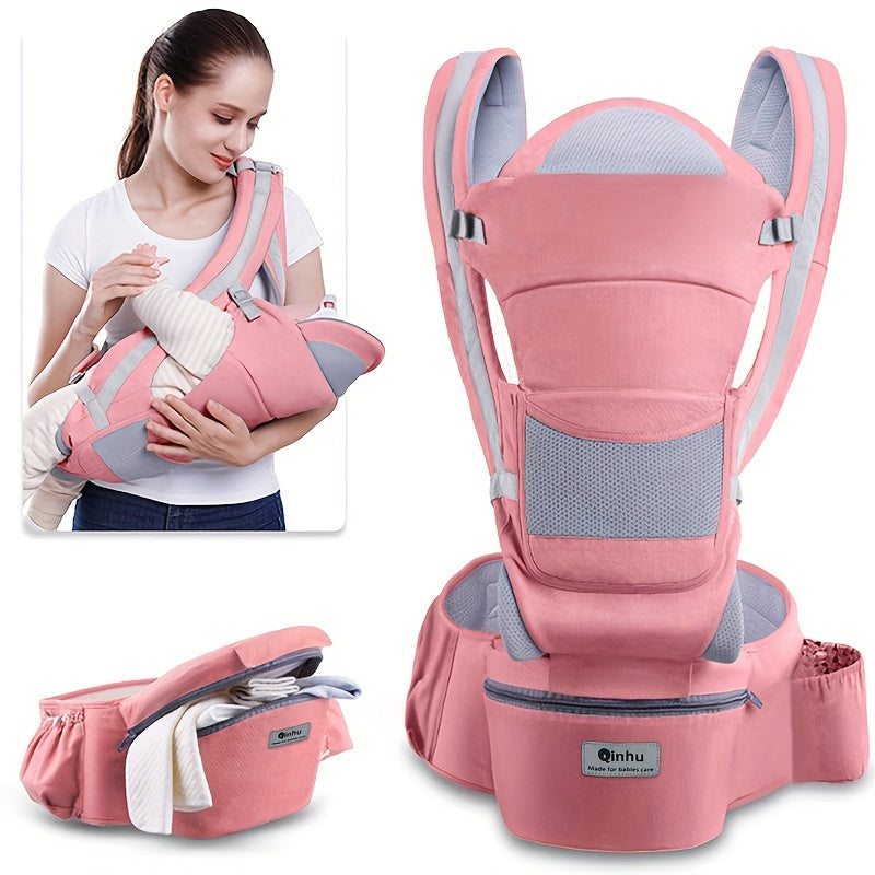 Baby Waist Stool Carrier | Comfortable Front-Facing Baby Holder with Hip Seat | Travel Essential