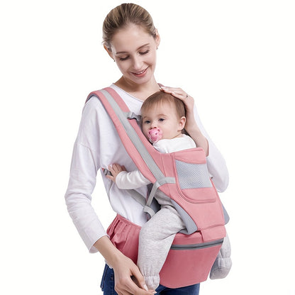 Baby Waist Stool Carrier | Comfortable Front-Facing Baby Holder with Hip Seat | Travel Essential
