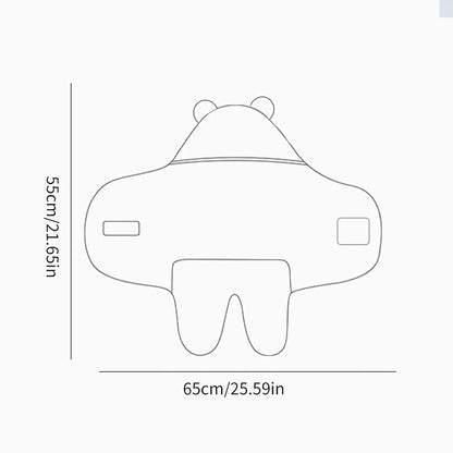 Hooded Newborn Swaddle Blanket with Bear-Ear Hood, 0–3 Months