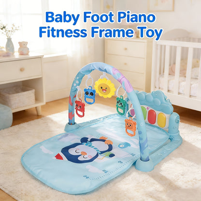 Musical Exercise Gym for Babies | 0-1 Year Old Foot Pedal Piano Play Mat | Interactive Children&