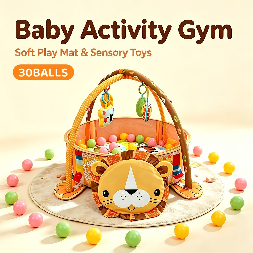Baby Fitness Play Arch with Ocean Ball Pool | 30 Balls Included | Multifunctional Activity Gym
