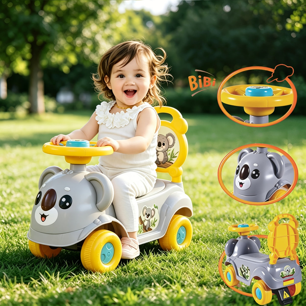 Ride-On Walker &amp; Balance Bike for Toddlers, Non-Electric