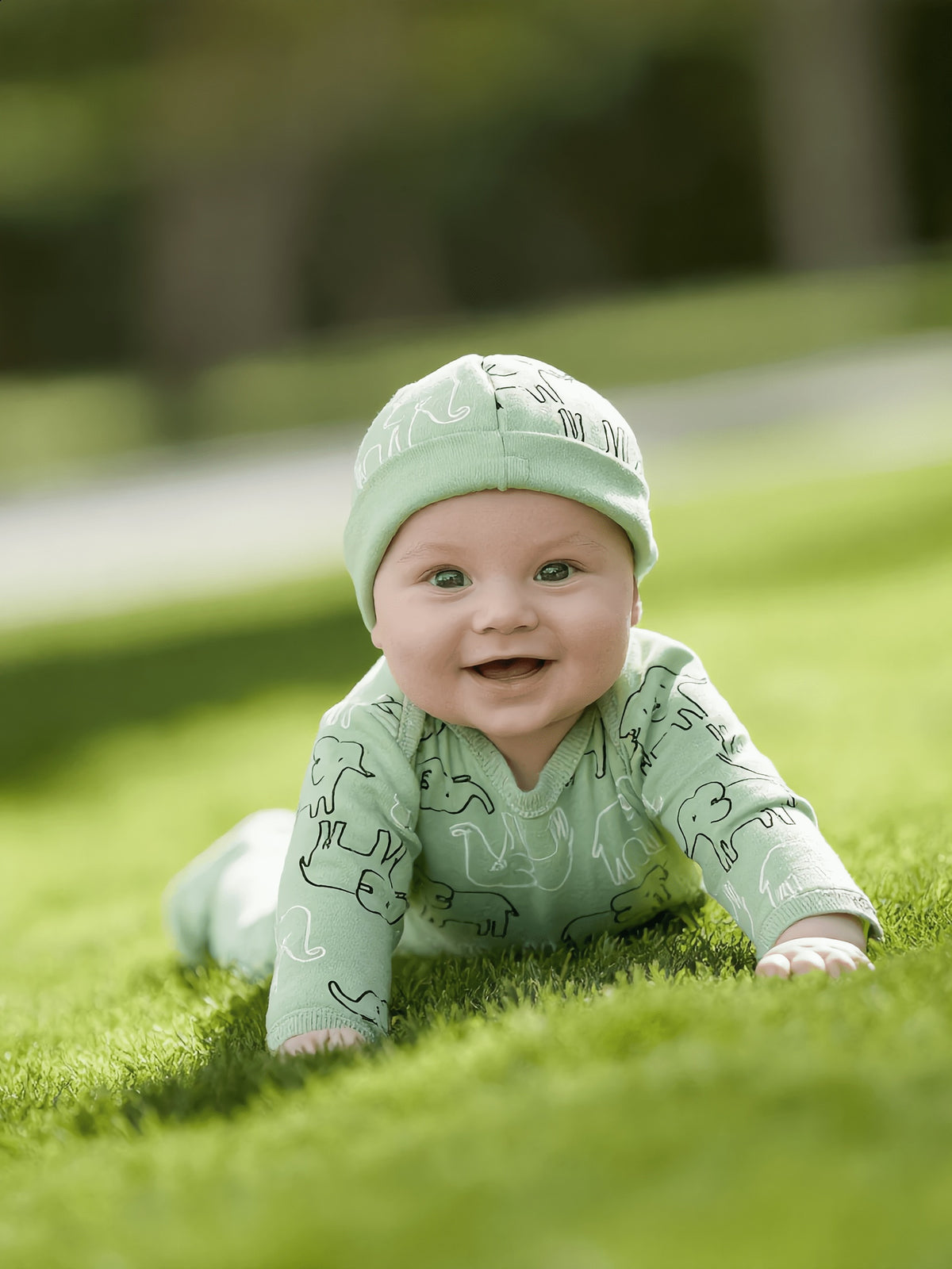 Newborn Baby Boy 8-Piece Cotton Outfit Set, 0–9 Months