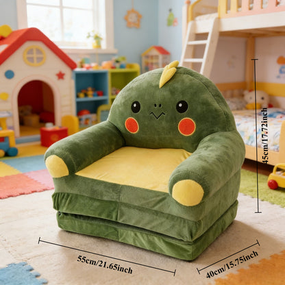 Dinosaur Folding Lounge Chair, Single-Person Sofa for Sitting &amp; Reclining