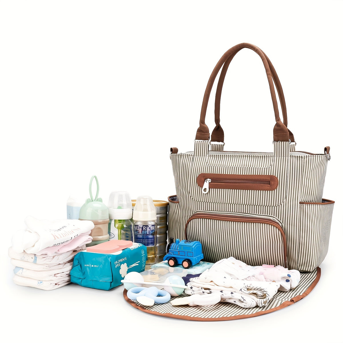 The Wild Explorer Diaper Bag – 7-Piece Nappy Tote Set