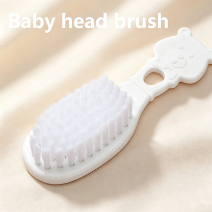 9pcs Newborn Baby Grooming Kit with Portable Case – Complete Infant Care Set for Boys &amp; Girls includes Hair Brush, Nail Clipper, Comb in White &amp; Grey – Essentials for Travel, Bathing, and Skincare Routine