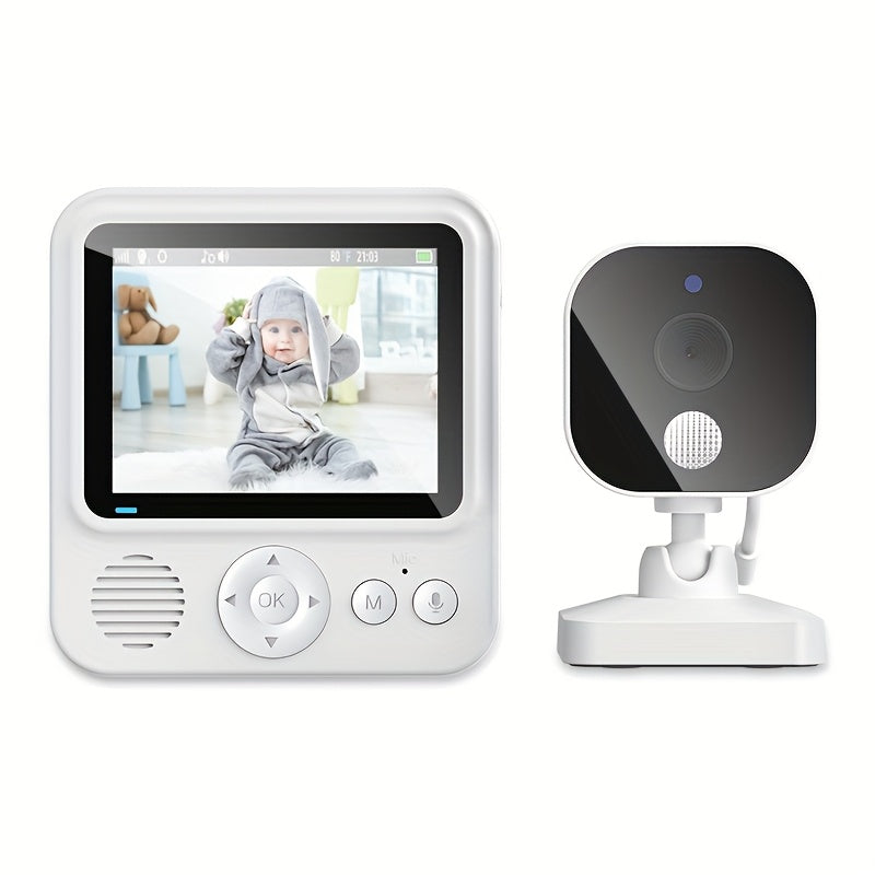 Anicebb Baby Video Monitor | 7.11cm IPS Screen | Two-Way Audio, Night Vision & Temperature Monitoring