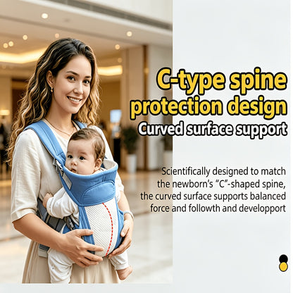 Baby Carrier 3-in-1 Adjustable Ergonomic Double Shoulder Sling for Newborns to Toddlers (3-36 Months) – Comfortable Hands-Free Infant Carrier for Easy Parenting
