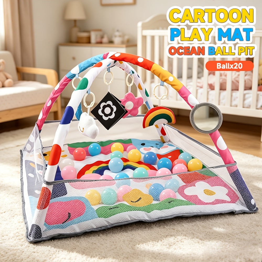 Fence Fitness Rack / 0-1 Year Old Play Mat / Ocean Ball Pool with 20 Ocean Balls