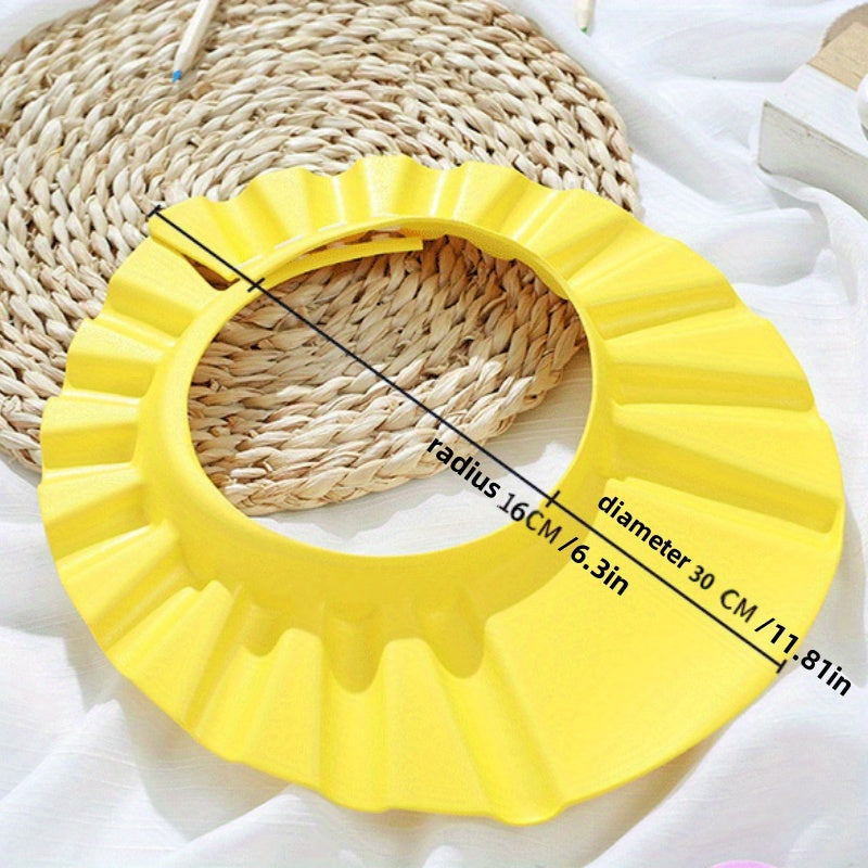 2-Piece Adjustable Shampoo Caps for Kids, Eye-Protection Shower Visors