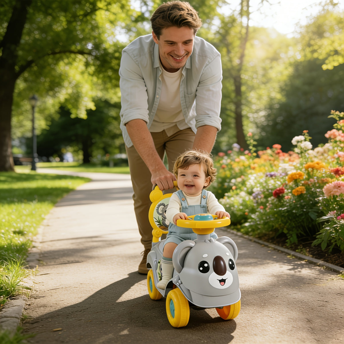 Ride-On Walker &amp; Balance Bike for Toddlers, Non-Electric