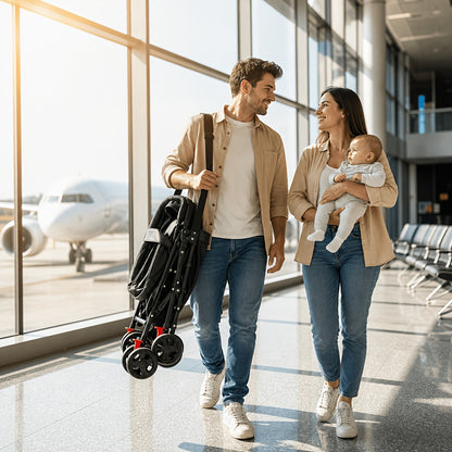 Multifunctional Baby Stroller with Sunshade | Sit or Lie Down | Travel Essential