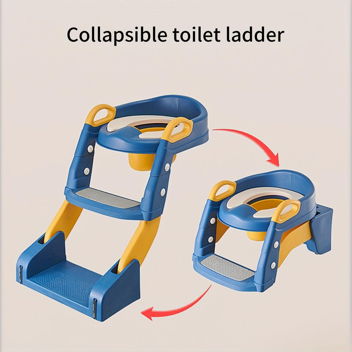 Adjustable Potty Training Seat with Step Stool, Handles &amp; Splash Guard