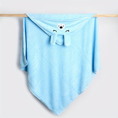 Cute Cartoon Design, Baby Towel And Hooded Bathrobe, Blanket, Absorbent, Soft And Skin-Friendly, Suitable for Children 0, Christmas Halloween Thanksgiving Gift