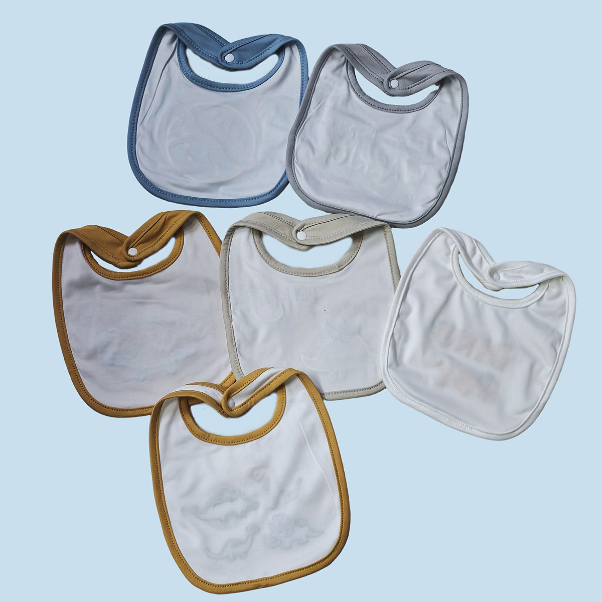 6pcs Baby Bandana Drool Bibs with Cute Dinosaur Embroidery Soft Bound Edges, Ideal for Teething Babies