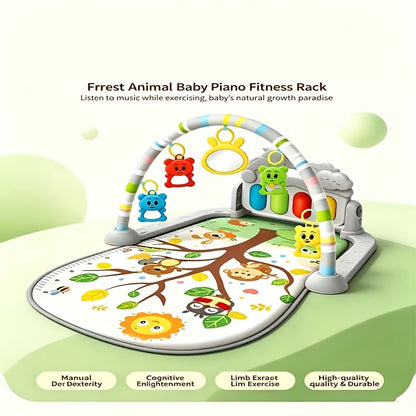 New 2-in-1 Pedal Piano Fitness Stand – Multifunctional Early Education Game Mat for Kids