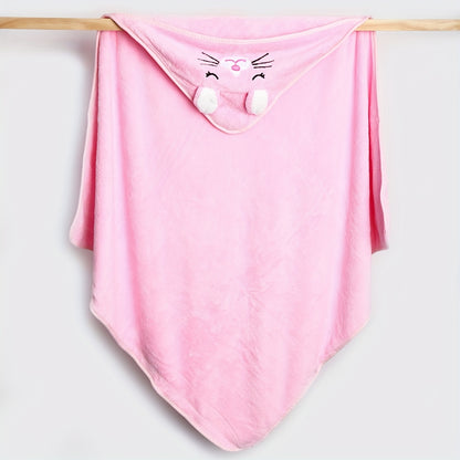 Cute Cartoon Design, Baby Towel And Hooded Bathrobe, Blanket, Absorbent, Soft And Skin-Friendly, Suitable for Children 0, Christmas Halloween Thanksgiving Gift