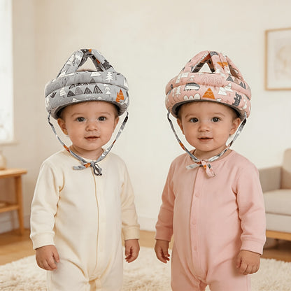 2pcs Baby Hats, Adjustable Design, Cartoon Pattern, Cute Floral Design, Children&