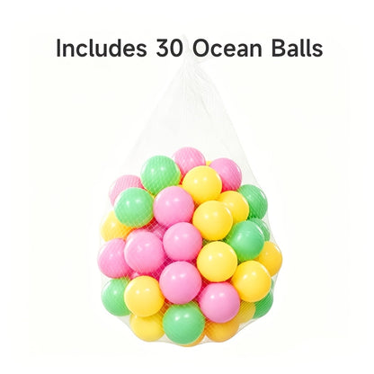 Baby Fitness Play Arch with Ocean Ball Pool | 30 Balls Included | Multifunctional Activity Gym