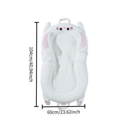 1pc Baby Care Desk, Diaper Desk, Anti Jumping Comfort Slope Cushion, Biomimetic Floor Awakening Baby Care Desk, Foldable Storage, Outward Carrying, Fixed Strap, Anti Rolling Down, Four Seasons Universal Daily Use, Home Diaper Change