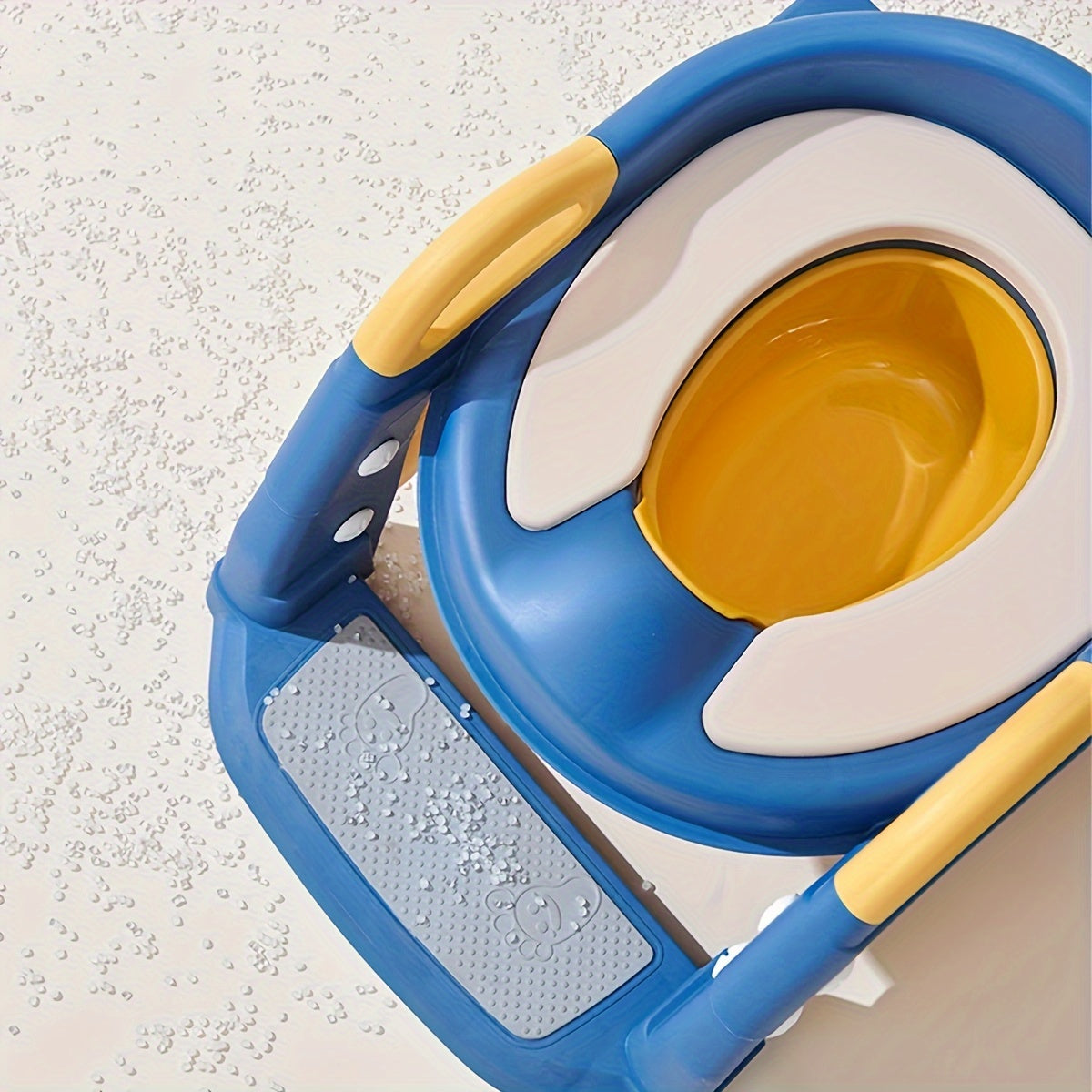 Adjustable Potty Training Seat with Step Stool, Handles &amp; Splash Guard