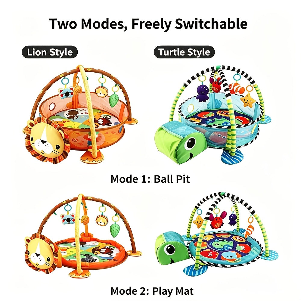 Baby Fitness Play Arch with Ocean Ball Pool | 30 Balls Included | Multifunctional Activity Gym