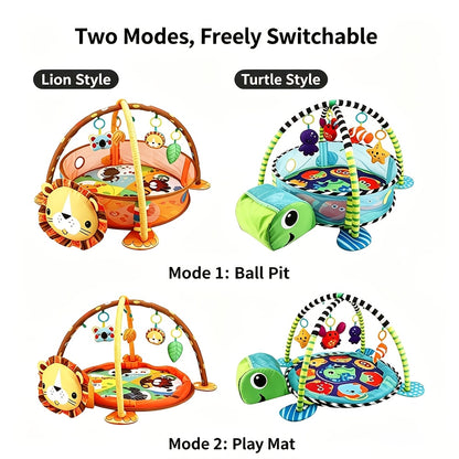 Baby Fitness Play Arch with Ocean Ball Pool | 30 Balls Included | Multifunctional Activity Gym