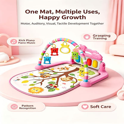 New 2-in-1 Pedal Piano Fitness Stand – Multifunctional Early Education Game Mat for Kids
