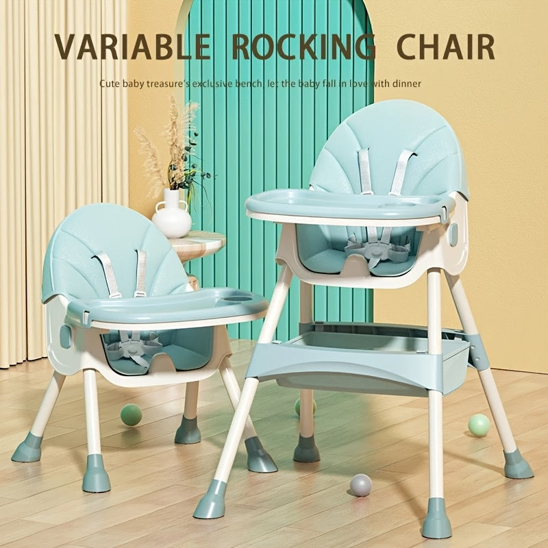 Baby High Chair - Adjustable Multifunctional Dining Chair, Household Anti-Fall Learning Seat for Babies and Toddlers