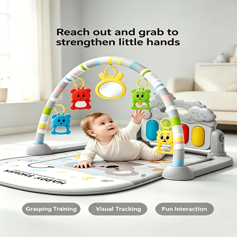 New 2-in-1 Pedal Piano Fitness Stand – Multifunctional Early Education Game Mat for Kids