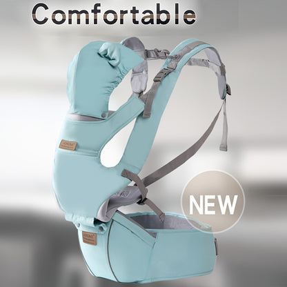 AINOMI 6-in-1 Baby Carrier with Hip Seat – Adjustable, Ergonomic, Breathable Mesh Design with Head Support for Newborns to Toddlers (0-48 Months; 3.18-20.41 KG), Detachable &amp; Soft for Comfortable Babywearing