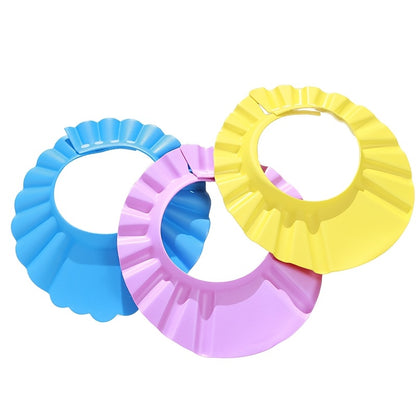 2-Piece Adjustable Shampoo Caps for Kids, Eye-Protection Shower Visors