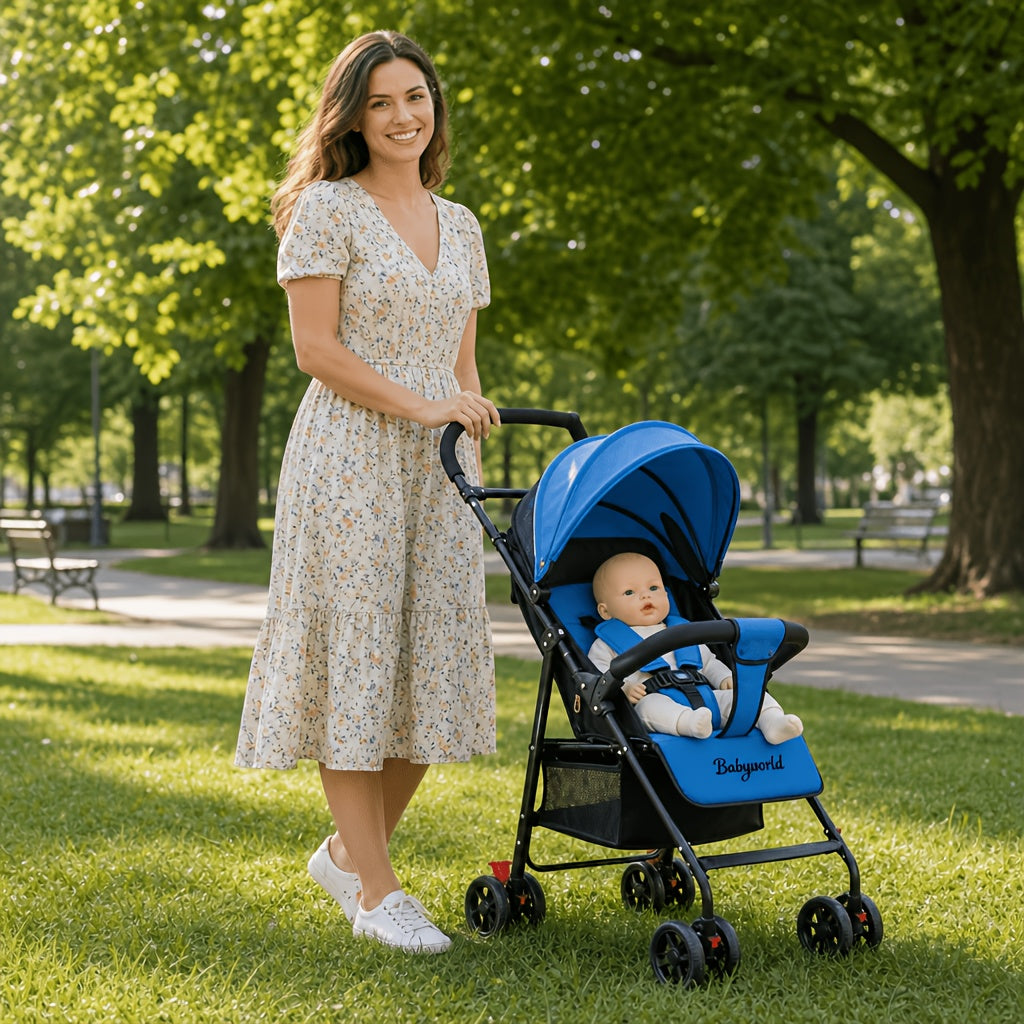 Multifunctional Baby Stroller with Sunshade | Sit or Lie Down | Travel Essential
