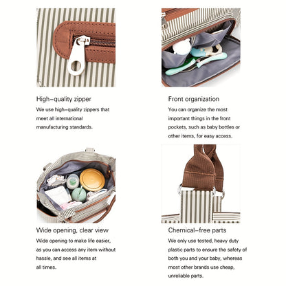 The Wild Explorer Diaper Bag – 7-Piece Nappy Tote Set
